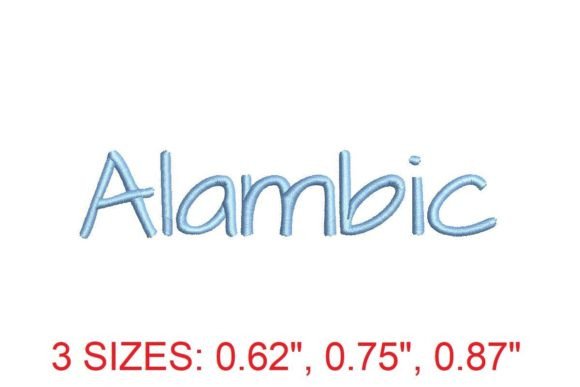 Alambic Embroidery Font: Elegant Monogramming for Meaningful Gifts