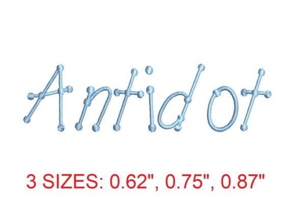 Antidot Regular Font: A Designer's Embroidery Review
