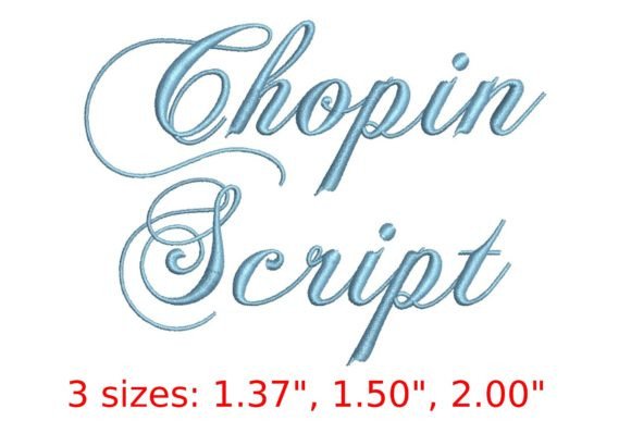 Chopin Script Font: Elegant Embroidery for Meaningful Gifts