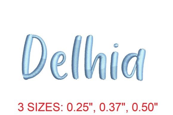 Delhia Embroidery Font Review for Personalized Gifts