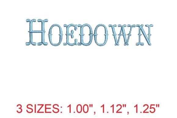 Hoedown Font: A Seasonal Embroidery Staple