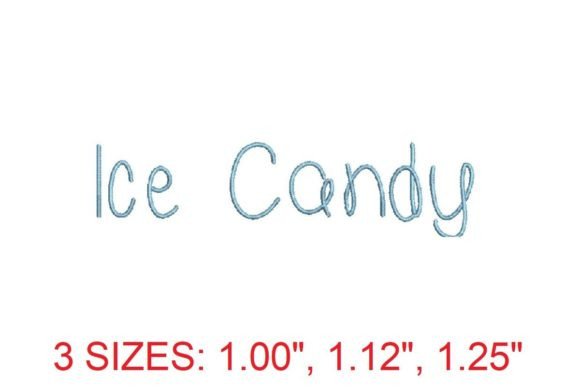 Ice Candy Font: A Smart Choice for Small Business Embroidery